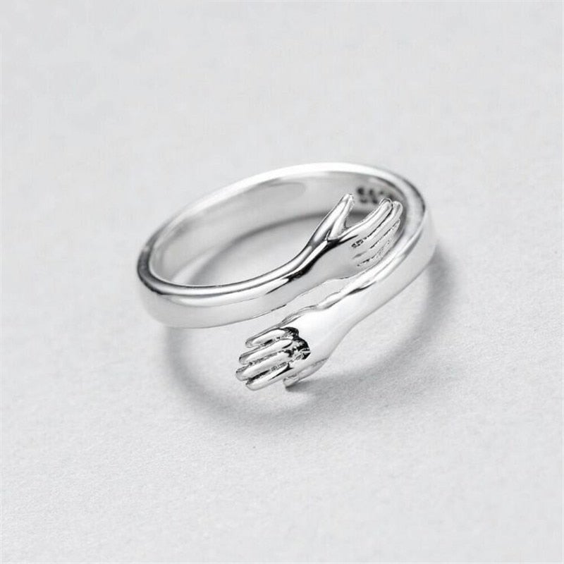 Bague Huggie Ajustable en Argent