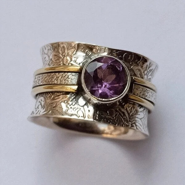 Bague de Méditation en Cristal Bohémien