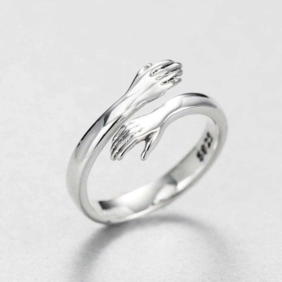 Bague Huggie Ajustable en Argent